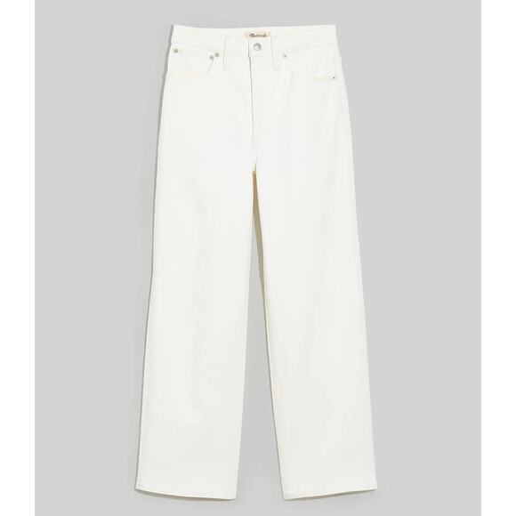MADEWELL White The Perfect Vintage Wide-Leg Crop Jean NWT Size 29 - Picture 6 of 9